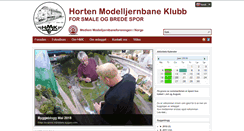 Desktop Screenshot of horten-mjklubb.no