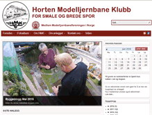 Tablet Screenshot of horten-mjklubb.no